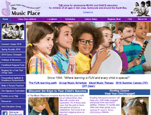 Tablet Screenshot of musicplace.com